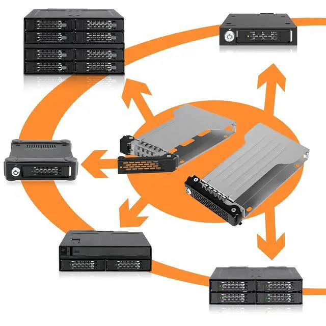 Alt view image 6 of 6 - ToughArmor MB991 MB994 Series Drive Tray with Metal Lock | EZ-Slide Mini Tray MB994TK-B