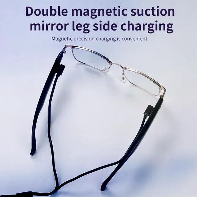 Alt view image 4 of 7 - Smart Glasses Bluetooth Audio Glasses for Men Women Dual Stereo Speakers | Open Ear Music &HD Calling, Touch &Voice Assistant, UV Protection-Gold