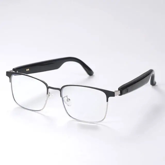 Main image of Smart Glasses Bluetooth Audio Sunglasses for Men Women with Dual Stereo Speakers, Open Ear Music &HD Calling, Touch &Voice Assistant, UV ProtectionSilver