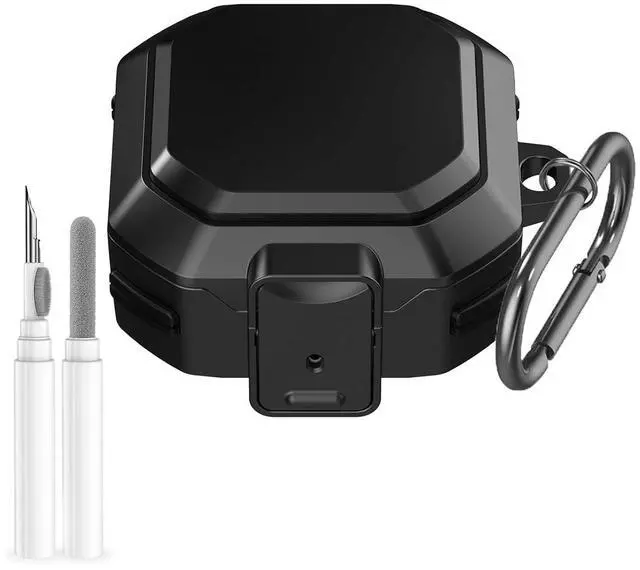 Main image of for Galaxy Buds 4 Pro (2026) / Buds 4 Case Cover, Shockproof Galaxy Buds 4/4 Pro Protective Hard Cover Shell with Keychain &Cleaner kitfor Men Women, Black