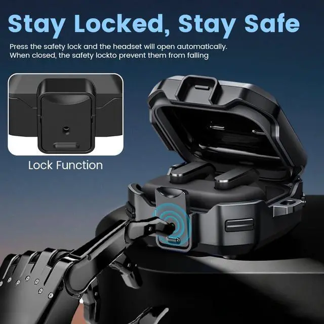 Alt view image 5 of 7 - for Galaxy Buds 4 Pro (2026) / Buds 4 Case Cover, Shockproof Galaxy Buds 4/4 Pro Protective Hard Cover Shell with Keychain &Cleaner kitfor Men Women, Black