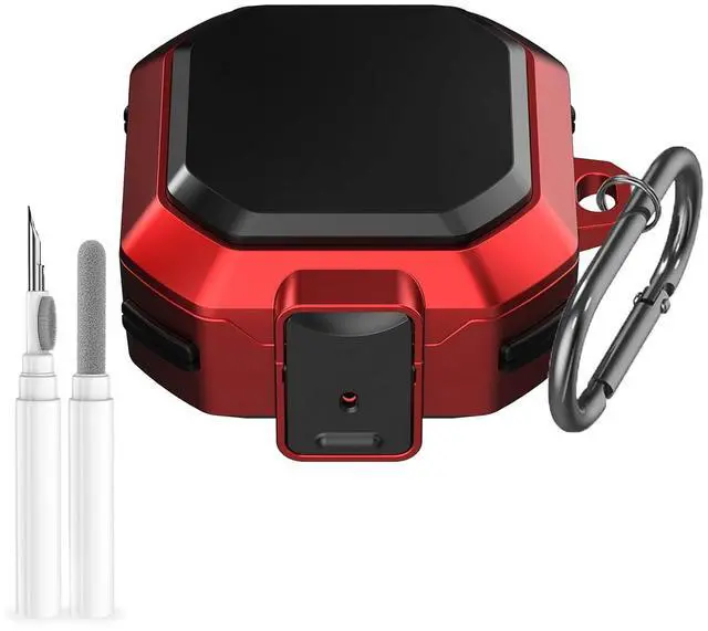 Main image of for Galaxy Buds 4 Pro (2026) / Buds 4 Case Cover, Shockproof Galaxy Buds 4/4 Pro Protective Hard Cover Shell with Keychain &Cleaner kitfor Men Women, RED