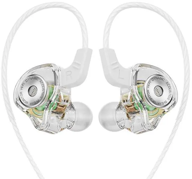 Main image of QKZ AK6 Ultra Wired Gaming Earbuds in-Ear Monitors Headphones, IEM Earphones with Mic, DEEP BASS HiFi Noise Isolation Corded for 3.5mm Jack for Music Gaming Video Calling-White