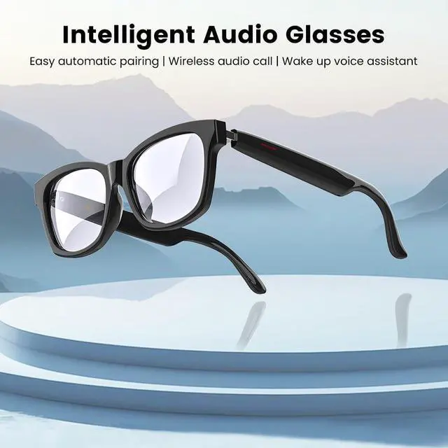 Alt view image 7 of 7 - Smart Glasses Bluetooth Audio Glasses for Men Women with Dual Stereo Speakers, Open Ear Music &HD Calling, Touch &Voice Assistant, UV ProtectionBlack