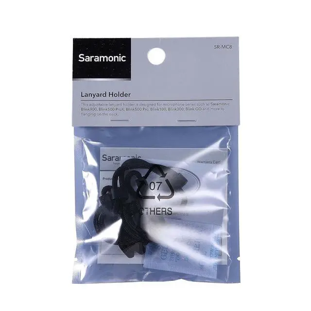 Alt view image 7 of 7 - SR-MC8 | Adjustable Lanyard Holder for 2.4GHz Clip-On Mic Transmitters; Blink500 Prox & Pro, Blink100, Blink 900 & Many More