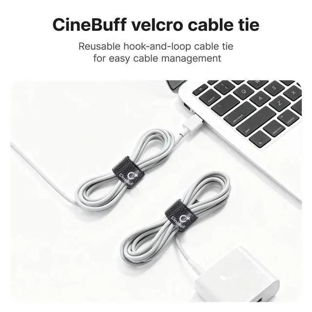 Alt view image 3 of 7 - CineBuff Cable Tie Roll | Reusable Hook and Loop Cable Tie Roll (16.4)