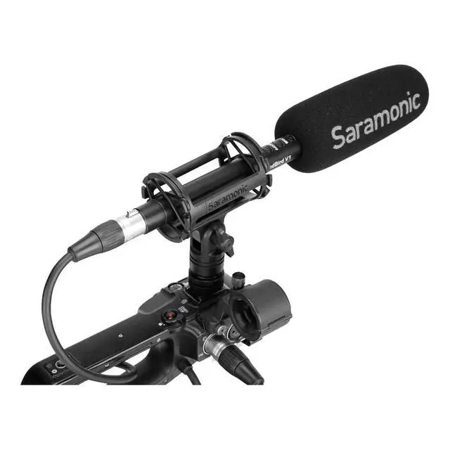 Alt view image 6 of 6 - SoundBird V1 | Professional Supercardioid Shotgun Mic w/ +48v & AA Power, Shock Mount, Windscreen, Pouch & XLR