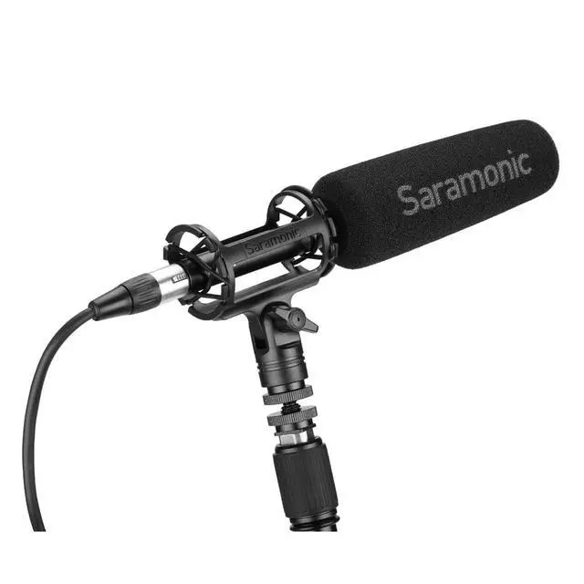 Alt view image 5 of 7 - SoundBird V6 | Professional Short Phantom-Powered Shotgun Microphone with Shock Mount, Windscreen, Furry Windshield, XLR Cable, Mic Clip & Custom Hard Case