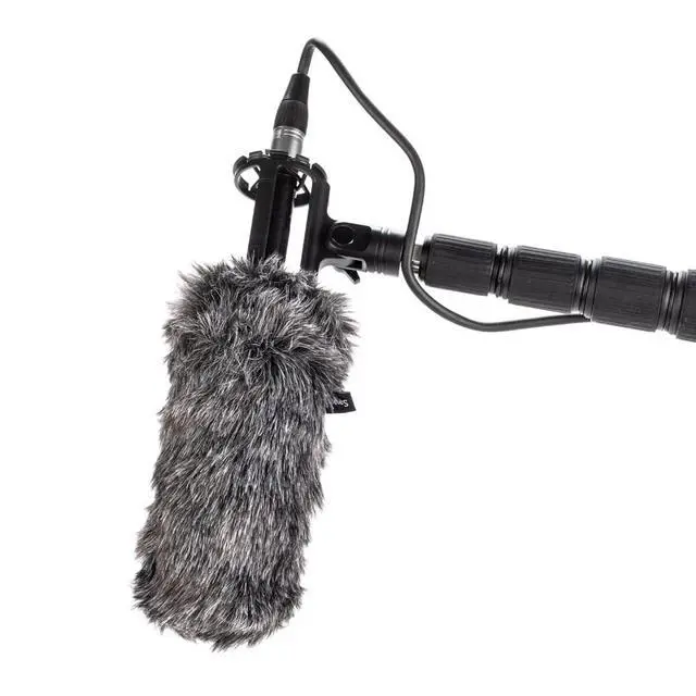 Alt view image 6 of 7 - SoundBird V6 | Professional Short Phantom-Powered Shotgun Microphone with Shock Mount, Windscreen, Furry Windshield, XLR Cable, Mic Clip & Custom Hard Case