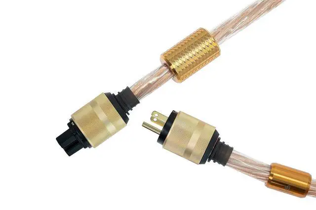 Alt view image 4 of 7 - Quasar - Geometrically Balanced Power Cable | Reduced System Noise | Pure Copper | Impact Resistant Polymer | Gold-Plated Connectors | EMI/RFI Shielding | Exceptional Sonic Performance