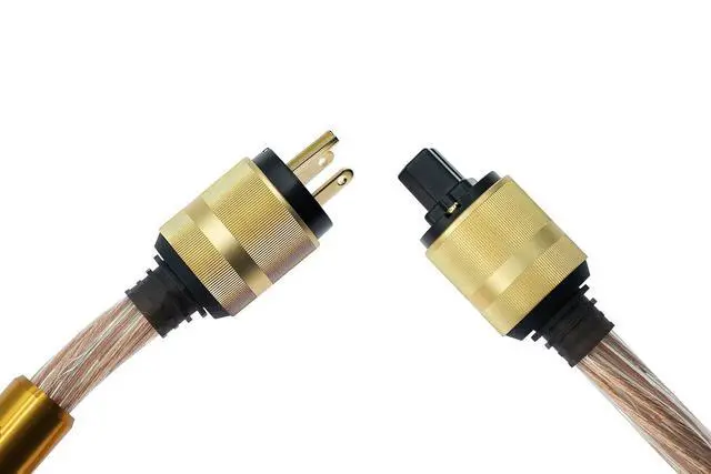 Alt view image 3 of 7 - Quasar - Geometrically Balanced Power Cable | Reduced System Noise | Pure Copper | Impact Resistant Polymer | Gold-Plated Connectors | EMI/RFI Shielding | Exceptional Sonic Performance