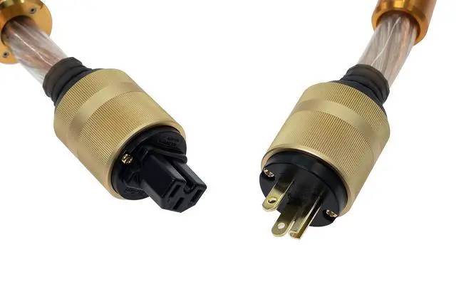 Alt view image 2 of 7 - Quasar - Geometrically Balanced Power Cable | Reduced System Noise | Pure Copper | Impact Resistant Polymer | Gold-Plated Connectors | EMI/RFI Shielding | Exceptional Sonic Performance