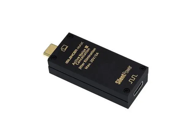Alt view image 2 of 5 - iSilencer Max - USB-C Noise Filter with Active Noise Cancellation3 | Jitter Elimination & REbalance Technology - Supports up to 100W (20V/5A) input Power, plug and play USB 3.0
