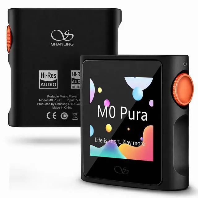 Main image of M0 Pura HiFi Music Player Hi-Res MP3 Player Portable Audio Player | 2X CS43131 DAC APP Control, Bluetooth 5.0 LDAC/SBC/AAC,3.5mm/Type-C Jack,384kHz /32bit,250mW@32
