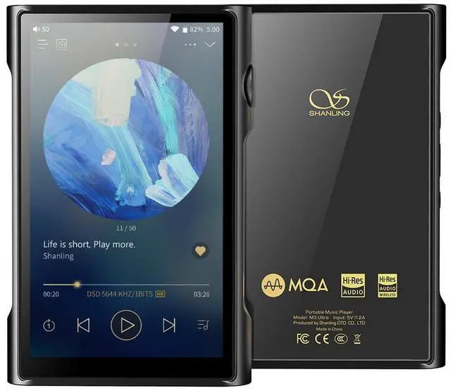 Main image of M3 Ultra Android 10 Player Portable MP3/MP4 Player M3U High Resolution Audio,Bluetooth 5.0 Audio Player ES9219C 4.2in LCD Touch Screen 5G DAC/AMP Android 10 3.5mm&4.4mm Output