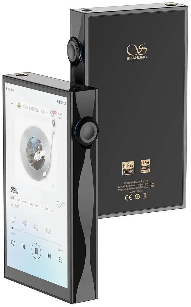 Main image of M3 Plus HiFi Music Player, Android13 Portable Digital Audio Player USB DAC AMP Hi-Res Audio MP3/MP4 Player,DSD512 PCM768 Digital Audio Player,Snapdragon 665 4GB+64GB,4X CS43198 DAC (Black)