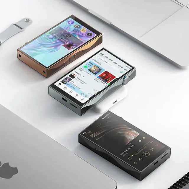 Alt view image 5 of 5 - M3 Plus Android 13 Music Player Hi-Res Portable Digital Audio MP3 Player, Snapdragon 665 4GB+64GB,4X CS43198 DAC,768kHz/32bit,DSD512,MQA 16X3.5mm/4.4mm,800mW@32 Output (Grey)
