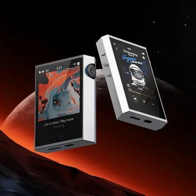 Alt view image 5 of 7 - M1 Plus Protable Music Player with Leather Case M1Plus High-Definition Lossless MP3 Player ES9069Q DAC Dual SGM8262 Amplifier PCM768 DSD512 Bluetooth 5.2 LDAC WiFi DLNA Airplay Silver