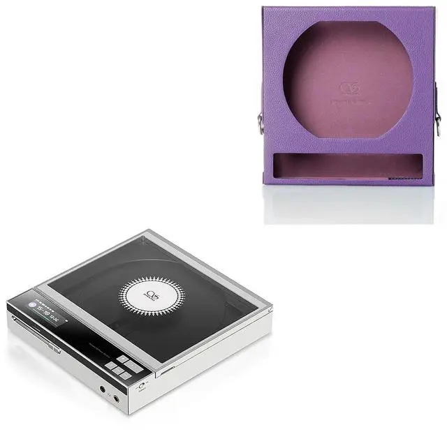 Main image of EC Zero Portable CD Player, High-Definition Lossless HiFi EC Zero AKM with Purple Portable Leather Case