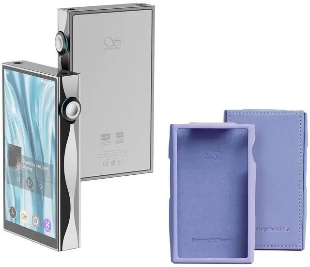 Main image of M3 Plus HiFi Music Player with Purple Leather Case, Android13 Portable Digital Audio Player USB DAC AMP Hi-Res Audio MP3/MP4 Player,DSD512 PCM768