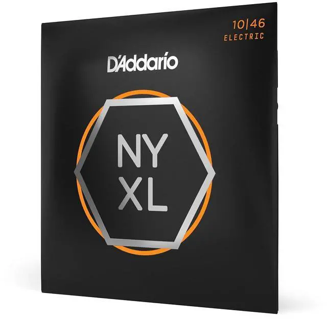 Main image of NYXL1046 Electric Guitar Strings, Regular Light 10-46 | NYXL electric guitar strings deliver enhanced tuning stability, greater strength, dynamic range, and bright tone.