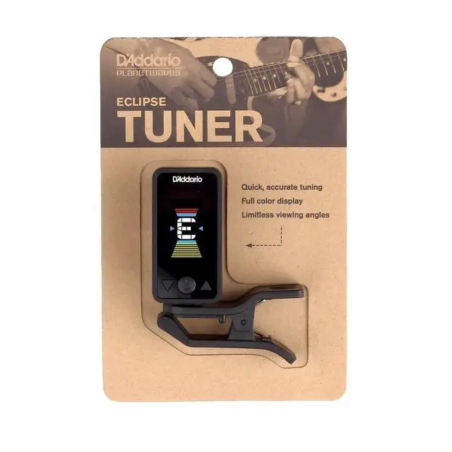 Alt view image 5 of 6 - Eclipse Headstock Clip-On Guitar Tuner, Black | Eclipse clip-on tuners provide fast, accurate tuning, easy visibility, and reliable performance for guitar players.