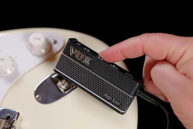 Alt view image 5 of 7 - 3 High Gain Headphone Guitar Amplifier w/ 2 Channels, Stereo Effects, Built-in Rhythms, and Aux in Jack