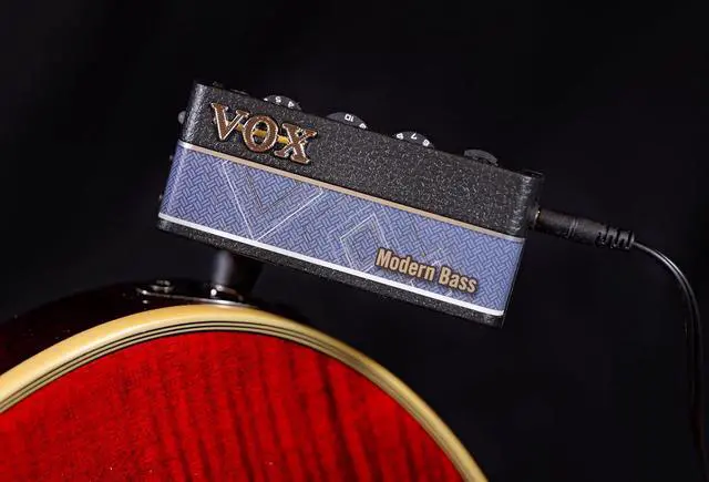Alt view image 6 of 7 - 3 Modern Bass Headphone Bass Amplifier w/ 2 Channels, Stereo Effects, Built-in Rhythms, and Aux in Jack