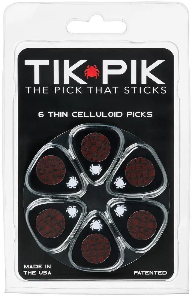 Main image of Celluloid Guitar Picks 6-Pack - Thin 0.46mm