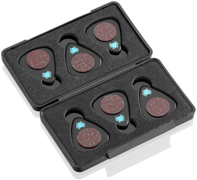 Main image of Celluloid Guitar Picks 6-Pack - Extra Heavy 1.22mm w/Case