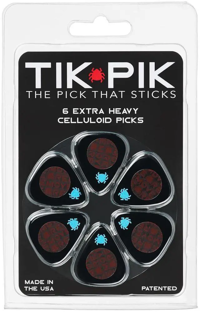 Main image of Celluloid Guitar Picks 6-Pack - Extra Heavy 1.22mm