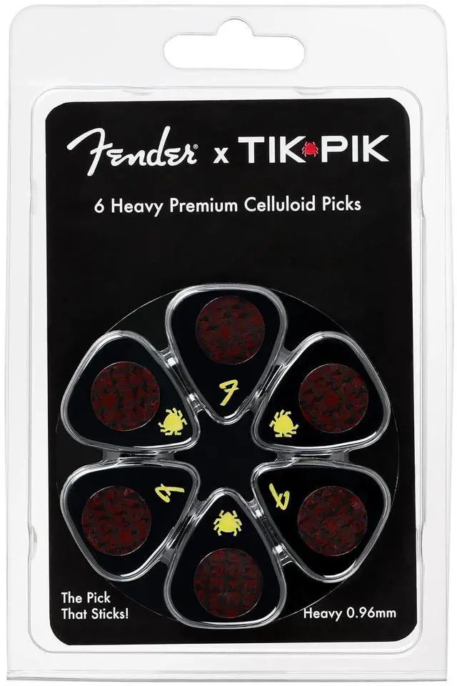 Main image of Fender x Celluloid Guitar Picks 6-Pack - Heavy 0.96mm