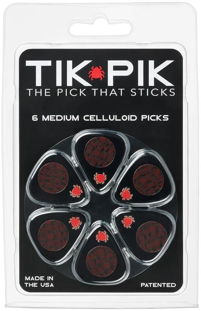 Main image of Celluloid Guitar Picks 6-Pack - Medium 0.71mm