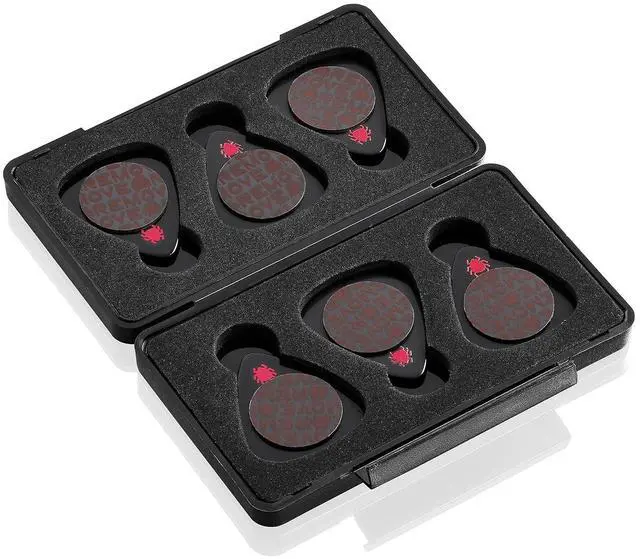Main image of Celluloid Guitar Picks 6-Pack - Medium 0.71mm w/Case