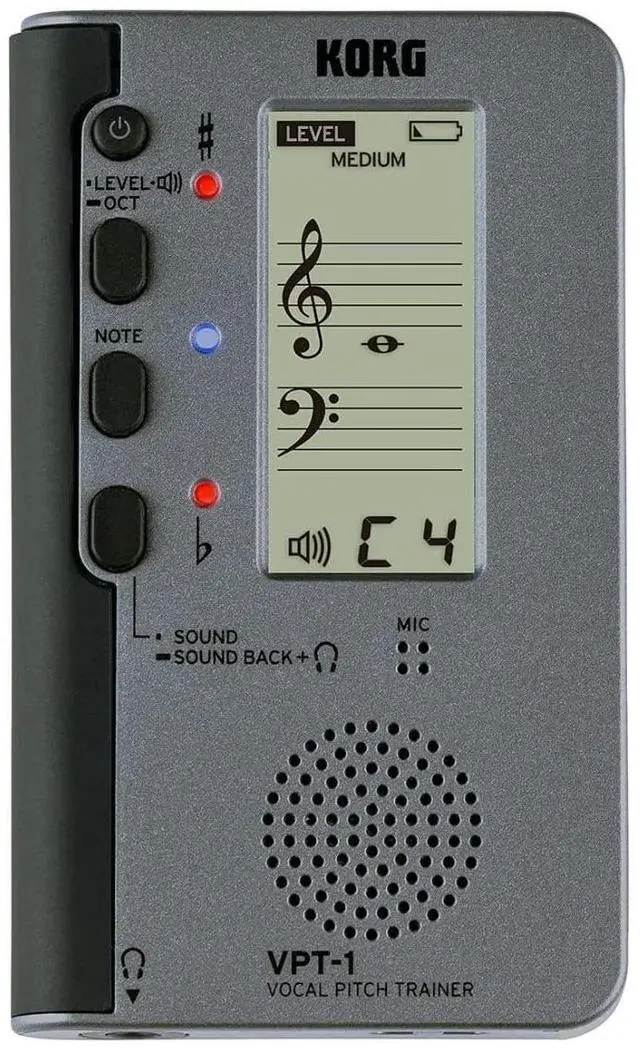 Main image of VPT-1 Vocal Pitch Trainer w/ Five-Line Musical Staff Display and Sound Back Function