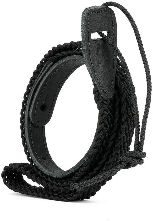 Main image of Accessories Mandolin Strap - Mandolin Accessories - Braided Mandolin Strap - Black