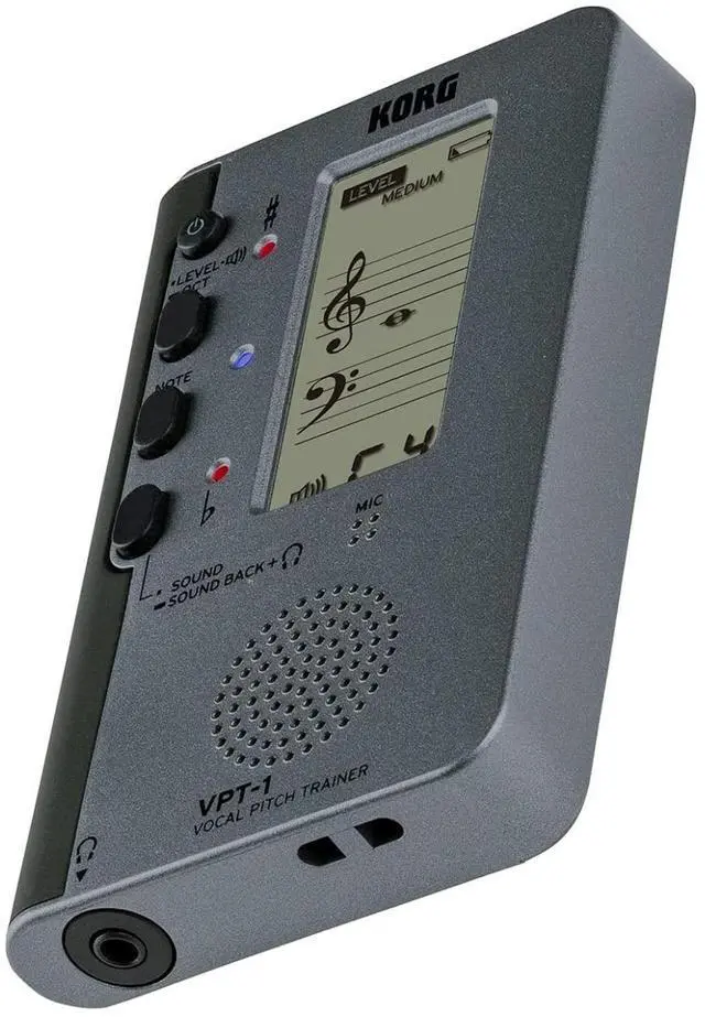 Alt view image 2 of 7 - VPT-1 Vocal Pitch Trainer w/ Five-Line Musical Staff Display and Sound Back Function