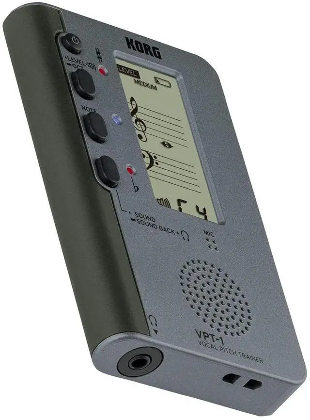 Alt view image 3 of 7 - VPT-1 Vocal Pitch Trainer w/ Five-Line Musical Staff Display and Sound Back Function