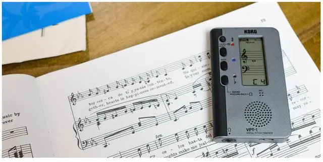 Alt view image 6 of 7 - VPT-1 Vocal Pitch Trainer w/ Five-Line Musical Staff Display and Sound Back Function