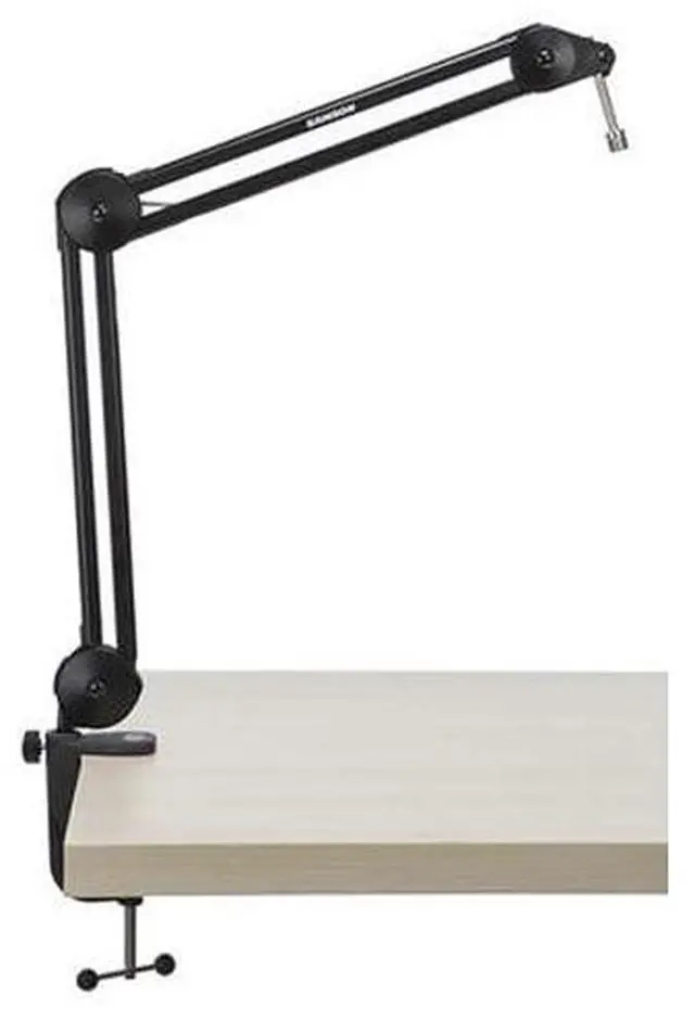 Alt view image 2 of 4 - MBA38 38" Microphone Boom Arm Studio Podcast USB Mic Stand w/Desk Clamp
