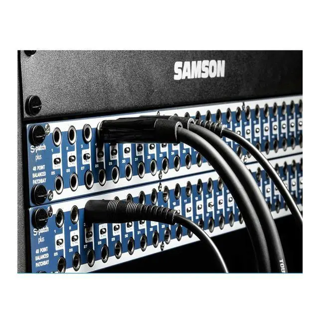 Alt view image 5 of 5 - S Patch Plus 48 Point Balanced 1 Thirds Inch TRS Patch Bay, 1u | Fully Balanced 48-Point Patchbay, Front-Panel Normal and Half-Normal and Thru Switches, 1/4 Trs Front and Rear