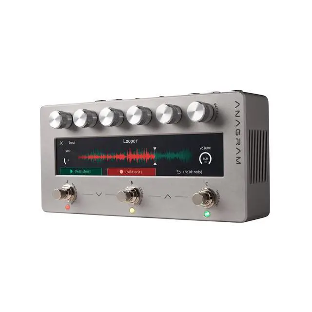 Alt view image 4 of 4 - Anagram Bass Multi-Effects Pedal w/NAM, 50+ Blocks & USB-C | 50 Plus Customizable Effect Blocks, Neural Amp Modeler Support, 7 Touchscreen, USB-C Audio