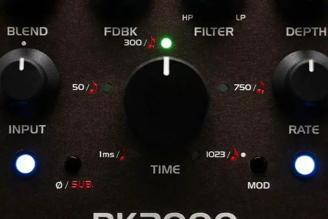 Alt view image 6 of 6 - RK2000 Funk Siren Ambient Loop Delay Pedal Black - Trey Anastasio DM2000 Stereo, MIDI, Hold, Mod, and Presets
