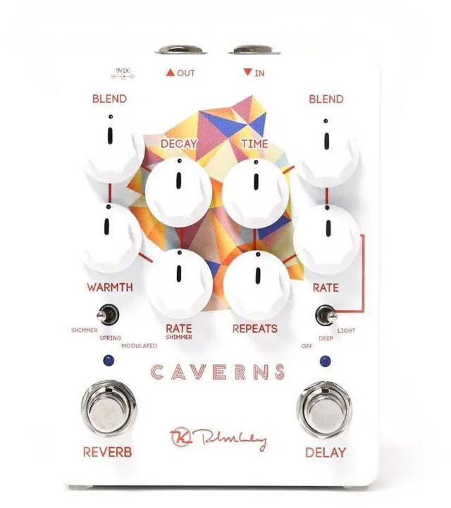 Main image of Caverns V2 Reverb and Delay Pedal, White (KCav2)