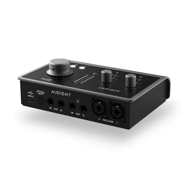 Alt view image 2 of 7 - Audio Interface iD14 MKII, 2 Class-A Microphone Preamps (High Performance USB Audio Interface, USB-C Connector, Monitor Mix and Monitor Panning Function, 2 Headphone Outputs), Black