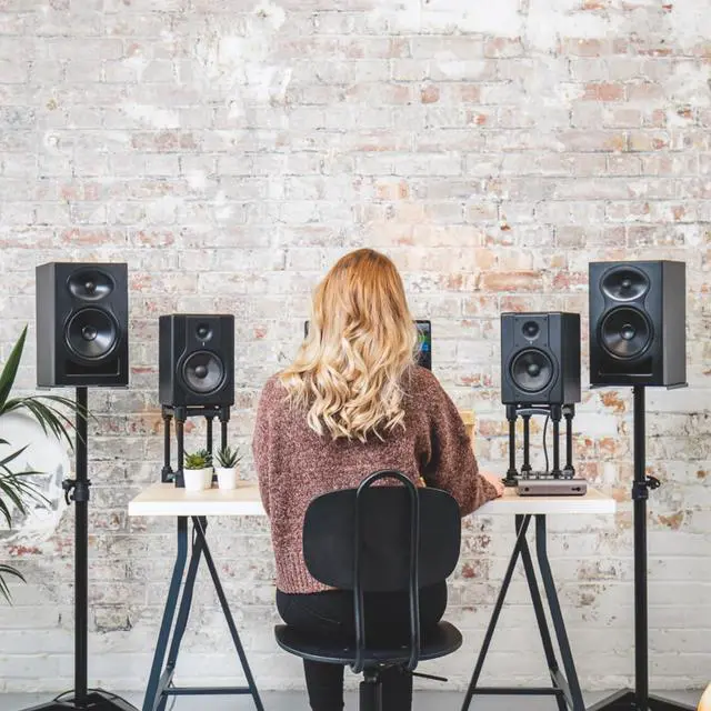 Alt view image 6 of 7 - Audio Interface iD14 MKII, 2 Class-A Microphone Preamps (High Performance USB Audio Interface, USB-C Connector, Monitor Mix and Monitor Panning Function, 2 Headphone Outputs), Black