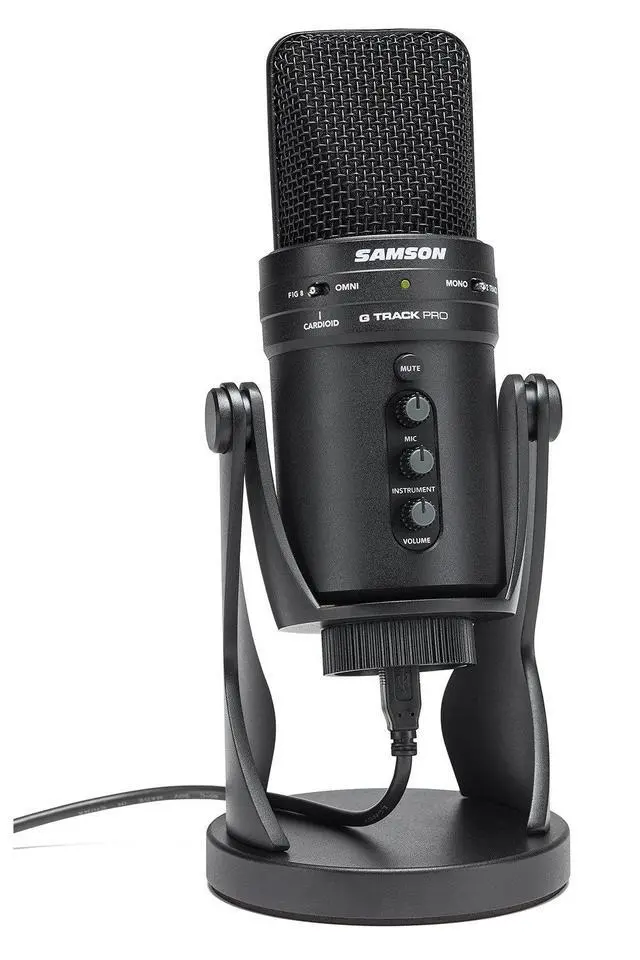 Alt view image 3 of 7 - G-Track Pro Professional USB Condenser Microphone with Audio Interface
