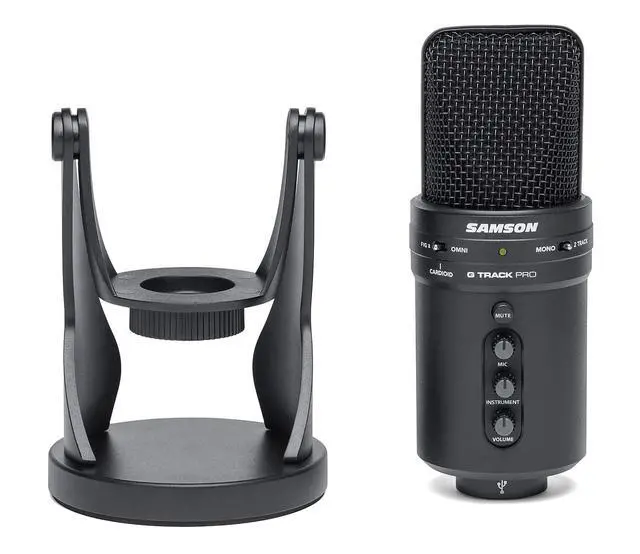 Alt view image 7 of 7 - G-Track Pro Professional USB Condenser Microphone with Audio Interface
