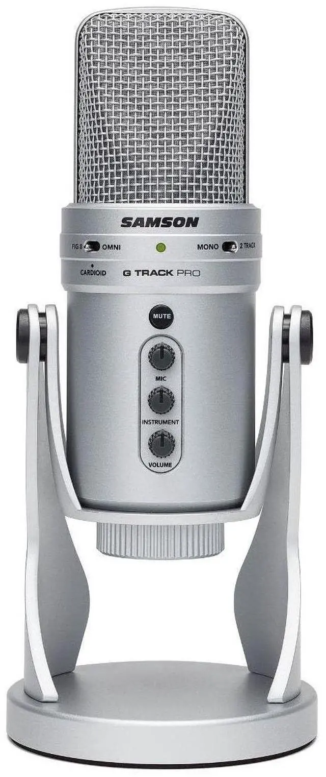 Main image of G Track Pro USB Microphone with Built in Audio Interface Silver