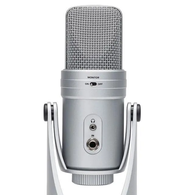 Alt view image 4 of 4 - G Track Pro USB Microphone with Built in Audio Interface Silver